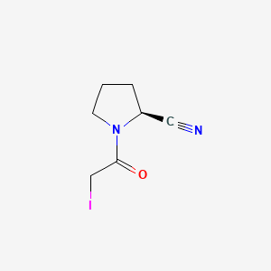 molecular formula C7H9IN2O B14896556 (S)-1-(2-Iodoacetyl)pyrrolidine-2-carbonitrile 