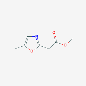 molecular formula C7H9NO3 B14896575 Methyl 2-(5-methyloxazol-2-yl)acetate 