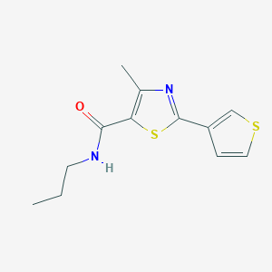 4-Methyl-N-propyl-2-(thiophen-3-yl)thiazole-5-carboxamide