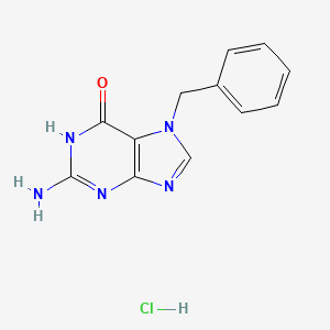 molecular formula C12H12ClN5O B1489658 2-Amino-7-benzyl-1,7-dihydro-6H-purin-6-one hydrochloride CAS No. 20755-15-1