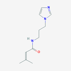 molecular formula C11H17N3O B14896584 n-(3-(1h-Imidazol-1-yl)propyl)-3-methylbut-2-enamide 