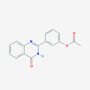 molecular formula C16H12N2O3 B1489659 3-(4-Oxo-3,4-dihydroquinazolin-2-yl)phenyl acetate CAS No. 371947-93-2