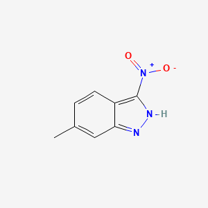molecular formula C8H7N3O2 B1489660 1h-Indazole,6-methyl-3-nitro- CAS No. 1082041-97-0