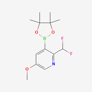 2-(Difluoromethyl)-5-methoxy-3-(4,4,5,5-tetramethyl-1,3,2-dioxaborolan-2-yl)pyridine