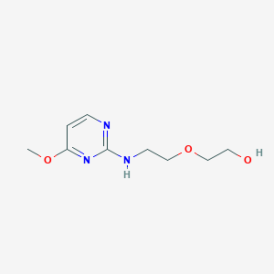 molecular formula C9H15N3O3 B14896635 2-(2-((4-Methoxypyrimidin-2-yl)amino)ethoxy)ethan-1-ol 