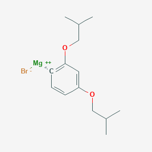 molecular formula C14H21BrMgO2 B14896654 (2,4-Di-i-butyloxyphenyl)magnesium bromide 