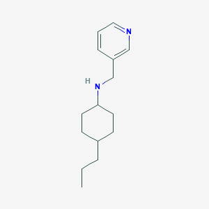 molecular formula C15H24N2 B14896672 4-propyl-N-(pyridin-3-ylmethyl)cyclohexan-1-amine 