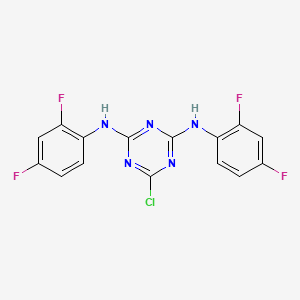 6-chloro-N,N'-bis(2,4-difluorophenyl)-1,3,5-triazine-2,4-diamine