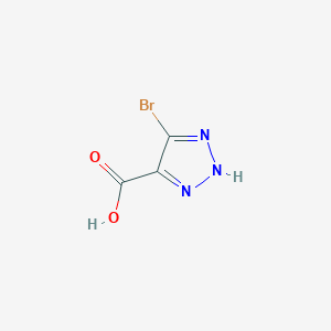 molecular formula C3H2BrN3O2 B14896693 5-bromo-1H-1,2,3-triazole-4-carboxylic acid 