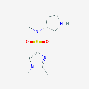 N,1,2-trimethyl-N-(pyrrolidin-3-yl)-1H-imidazole-4-sulfonamide