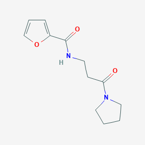 N-[3-oxo-3-(pyrrolidin-1-yl)propyl]furan-2-carboxamide