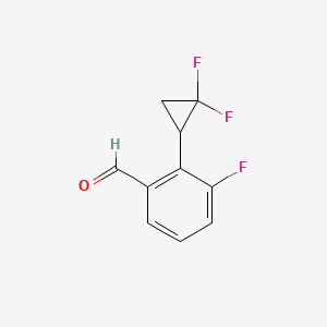 2-(2,2-Difluorocyclopropyl)-3-fluorobenzaldehyde