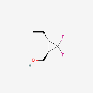 molecular formula C6H8F2O B14896737 ((1R,3S)-2,2-Difluoro-3-vinylcyclopropyl)methanol 