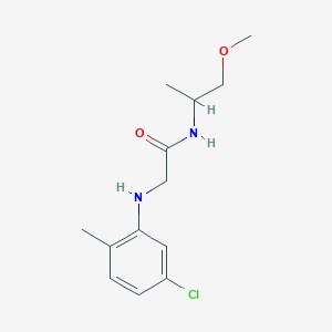 molecular formula C13H19ClN2O2 B14896751 2-((5-Chloro-2-methylphenyl)amino)-N-(1-methoxypropan-2-yl)acetamide 