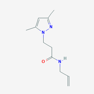 molecular formula C11H17N3O B14896753 n-Allyl-3-(3,5-dimethyl-1h-pyrazol-1-yl)propanamide 