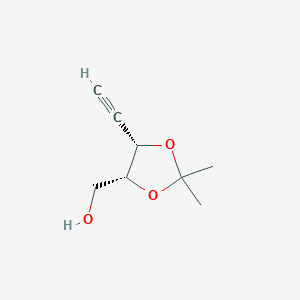 molecular formula C8H12O3 B14896754 ((4R,5S)-5-Ethynyl-2,2-dimethyl-1,3-dioxolan-4-yl)methanol 