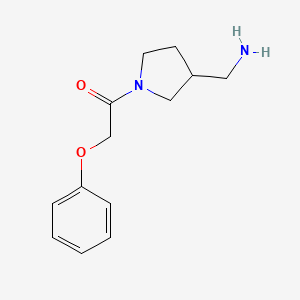 molecular formula C13H18N2O2 B14896765 1-(3-(Aminomethyl)pyrrolidin-1-yl)-2-phenoxyethan-1-one 