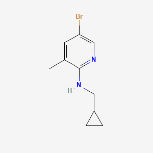 molecular formula C10H13BrN2 B14896788 5-bromo-N-(cyclopropylmethyl)-3-methylpyridin-2-amine 