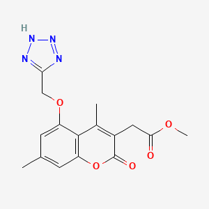 methyl 2-[4,7-dimethyl-2-oxo-5-(2H-tetrazol-5-ylmethoxy)chromen-3-yl]acetate