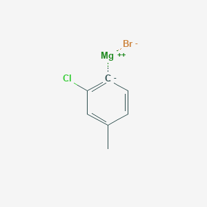 molecular formula C7H6BrClMg B14896824 2-Chloro-4-methylphenylmagnesium bromide 