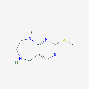 9-Methyl-2-(methylthio)-6,7,8,9-tetrahydro-5H-pyrimido[4,5-e][1,4]diazepine