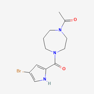 1-(4-(4-Bromo-1h-pyrrole-2-carbonyl)-1,4-diazepan-1-yl)ethan-1-one