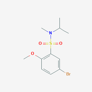 molecular formula C11H16BrNO3S B14896889 5-Bromo-n-isopropyl-2-methoxy-n-methylbenzenesulfonamide 