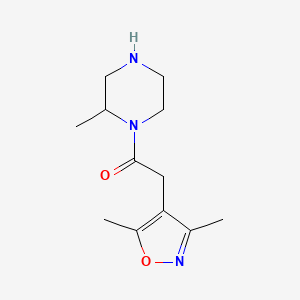 2-(3,5-Dimethylisoxazol-4-yl)-1-(2-methylpiperazin-1-yl)ethan-1-one