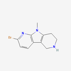 molecular formula C11H12BrN3 B14896907 11-bromo-8-methyl-4,8,10-triazatricyclo[7.4.0.02,7]trideca-1(9),2(7),10,12-tetraene 