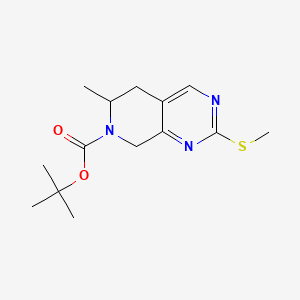 tert-Butyl 6-methyl-2-(methylthio)-5,8-dihydropyrido[3,4-d]pyrimidine-7(6H)-carboxylate