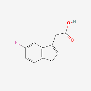 2-(5-Fluoro-1H-inden-3-yl)acetic acid