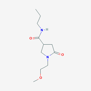 molecular formula C11H20N2O3 B14896931 1-(2-methoxyethyl)-5-oxo-N-propylpyrrolidine-3-carboxamide 