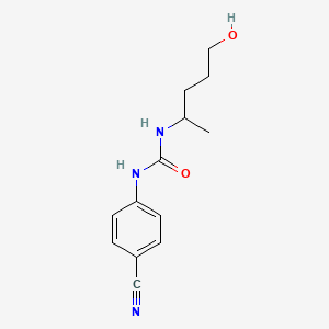 1-(4-Cyanophenyl)-3-(5-hydroxypentan-2-yl)urea