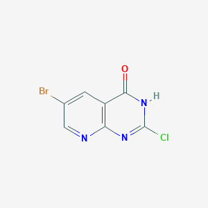 molecular formula C7H3BrClN3O B14896943 6-Bromo-2-chloropyrido[2,3-d]pyrimidin-4(3H)-one 