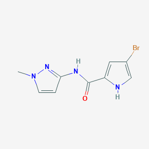 molecular formula C9H9BrN4O B14896975 4-bromo-N-(1-methyl-1H-pyrazol-3-yl)-1H-pyrrole-2-carboxamide 