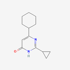 B1489698 6-Cyclohexyl-2-cyclopropylpyrimidin-4-ol CAS No. 1258306-15-8