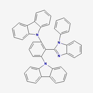 9,9'-(2-(1-Phenyl-1H-benzo[d]imidazol-2-yl)-1,3-phenylene)bis(9H-carbazole)