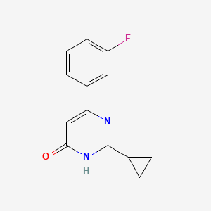 molecular formula C13H11FN2O B1489701 2-环丙基-6-(3-氟苯基)嘧啶-4-醇 CAS No. 1990005-78-1