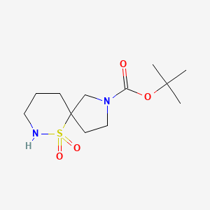 molecular formula C12H22N2O4S B14897032 tert-Butyl 6-thia-2,7-diazaspiro[4.5]decane-2-carboxylate 6,6-dioxide 