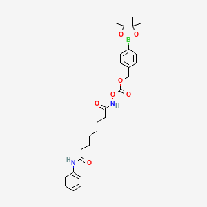 molecular formula C28H37BN2O7 B14897099 Saha-obp 