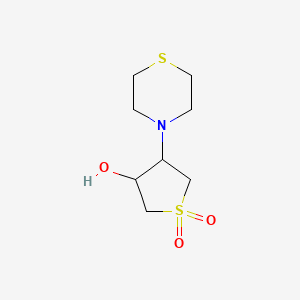 4-(Thiomorpholin-4-yl)tetrahydrothiophene-3-ol 1,1-dioxide