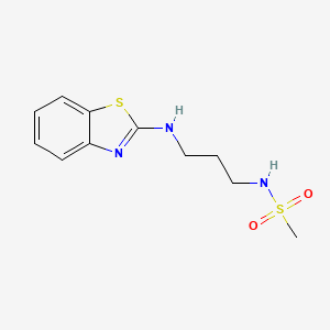 molecular formula C11H15N3O2S2 B14897128 n-(3-(Benzo[d]thiazol-2-ylamino)propyl)methanesulfonamide 