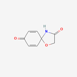 molecular formula C8H7NO3 B14897134 1-Oxa-4-azaspiro[4.5]deca-6,9-diene-3,8-dione 