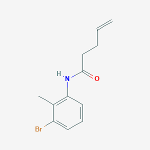 N-(3-bromo-2-methylphenyl)pent-4-enamide