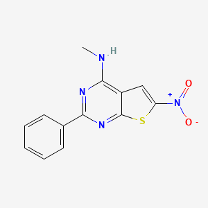 N-Methyl-6-nitro-2-phenylthieno[2,3-d]pyrimidin-4-amine