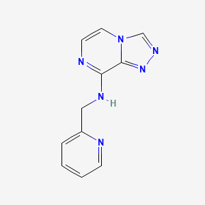 molecular formula C11H10N6 B14897190 N-(pyridin-2-ylmethyl)-[1,2,4]triazolo[4,3-a]pyrazin-8-amine 