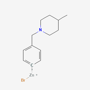 4-[(4-Methyl-1-piperidino)methyl]phenylZinc bromide