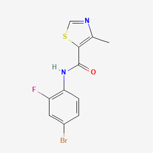 n-(4-Bromo-2-fluorophenyl)-4-methylthiazole-5-carboxamide