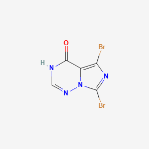 5,7-Dibromoimidazo[5,1-f][1,2,4]triazin-4(1H)-one