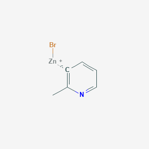 molecular formula C6H6BrNZn B14897205 2-Methyl-3-pyridylZinc bromide 